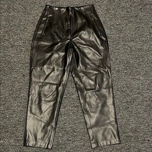 Zara Women’s Black Leather Pants